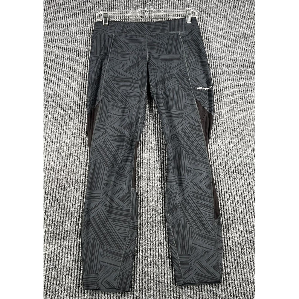 Patagonia Pants Womens Medium Gray Compression Running Leggings Athletic